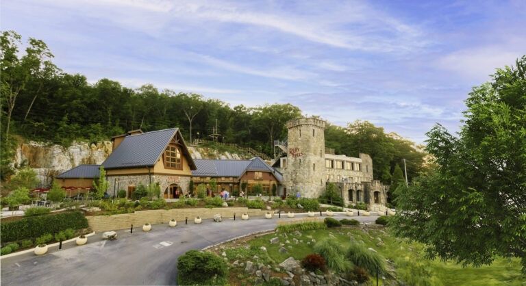 Photo of Ruby Falls Castle and venues at the park.