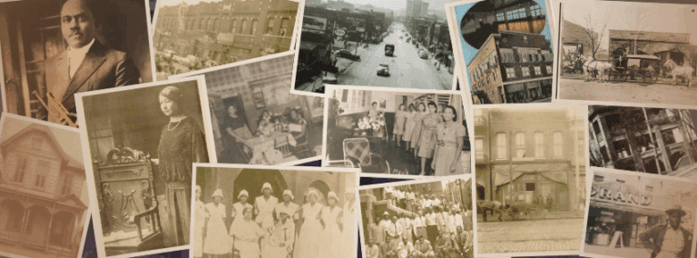 Collage of vintage photos