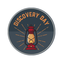 Logo featuring a two-tone grey circle with a red lantern in the center of the circle and the words, 